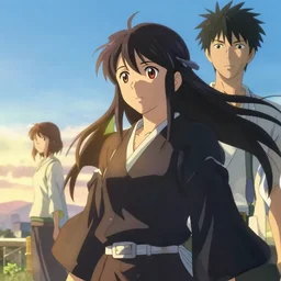 girl, fantasy, bleach, ultra realistic!!!, clear weather, golden hour, sharp focus, art by makoto shinkai and alan bean, yukito kishiro