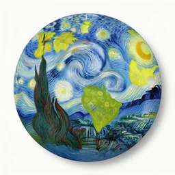 the flat earth painted by van gogh