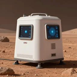 high - tech sci - fi futuristic design 8 k texture life support device smart technology aerospace mars