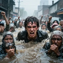 a flood of anger