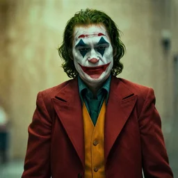 film still of George Clooney as joker in the new Joker movie