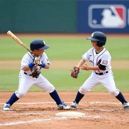 kittens playing baseball. photograph. mlb.