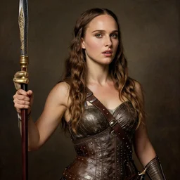 natalie portman as a passionate exotic warrior, high detailed, 8 k, award winning, renaissance painting