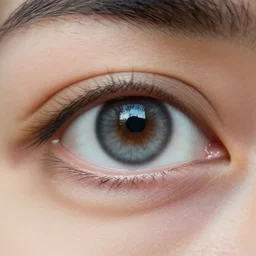 close - up photo of a vertical eye