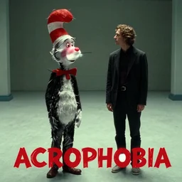 acrophobia, film still from the movie directed by denis villeneuve and david cronenberg with art direction by zdzisław beksinski and dr. seuss