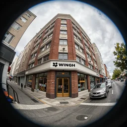 street view, ( ( ( ( ( new ) ) ) ) ), trending on artstation, fisheye!!! lens