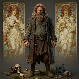 A druggie hobbit, ultra realistic, concept art, intricate details, eerie, highly detailed, photorealistic, octane render, 8k, unreal engine, art by artgerm and greg rutkowski and alphonse mucha