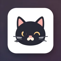 App icon for a dating app for cats