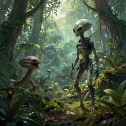 alien jungle, rpg background