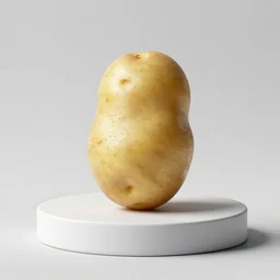 single potato on a pedestal