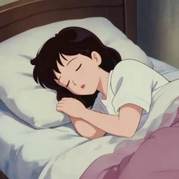 a film still of a 1 9 5 0's mechanic anime girl sleeping in bed inside spaceship, trending on pixiv fanbox, painted by gaston bussiere, makoto shinkai, akihiko yoshida, gaston bussiere, craig mullins