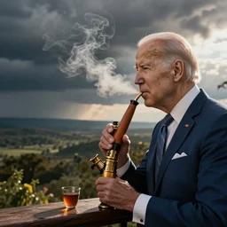 joe biden smoking a bong