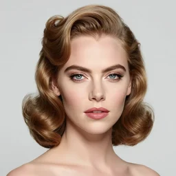 portrait of beautiful cara delevingne with a 1 9 4 0 s hairstyle by mario testino, ca. 1 9 4 0, headshot, detailed, award winning, sony a 7 r