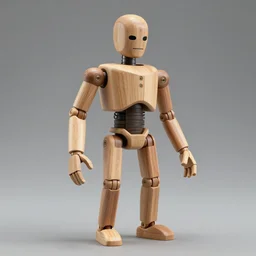cyberman made of wood