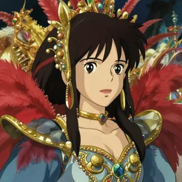a film still of brazil carnival, floats carnival, paty, delicate features finely detailed perfect art, gapmoe yandere grimdark, trending on pixiv fanbox, painted by greg rutkowski makoto shinkai takashi takeuchi studio ghibli