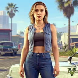 Millie Bobby Brown GTA V cover art