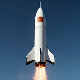 rocket ship exiting the atmosphere - n 4