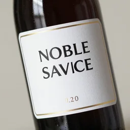 wine lable of noble savage