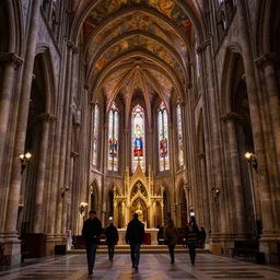 i walk in saint paul's cathedral, indoors, atmospheric lighting, painted, intricate, volumetric lighting, beautiful, rich deep colours masterpiece, sharp focus, ultra detailed, by leesha hannigan, ross tran, thierry doizon, kai carpenter, ignacio fernandez rios