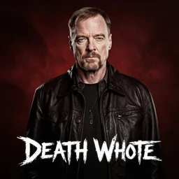 walter white on a death metal album cover