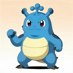 “an animation still of an Octorok in Dragon Ball Z (1990)”
