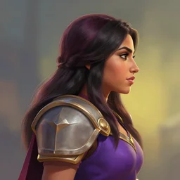 side - profile painted portrait, maya ali, sorcerer, clash of clans, unreal, dynamic lighting, smooth, gaudy colors, octane render aesthetic, matte painting concept art, official fanart behance hd artstation by jesper ejsing, by rhads and makoto shinkai and lois van baarle and ilya kuvshinov and rossdraws