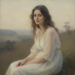 kentucky fried chicken by louis rhead, by andreas rocha, by iryna yermolova spirited. a print beauty & mystery of the woman sitting before us. enigmatic smile & gaze invite us into her world, & we cannot help but be drawn in. soft features & delicate way she is dressed make her almost ethereal. landscape distance & mystery. what secrets this woman holds.