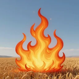 fields of flame, digital art