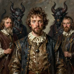 tony robinson as baldrick in blackadder. medieval dirty and grimy servant. historic portrait. oil painting, highly detailed, centered, digital painting, artstation, concept art, smooth, sharp focus, illustration, artgerm, tomasz alen kopera, peter mohrbacher, donato giancola, joseph christian leyendecker, zdzisław beksinski, drew struzan, hell demons