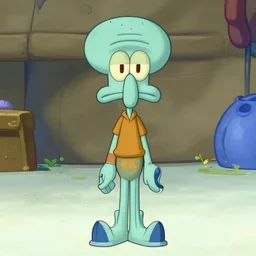 Squidward as a character in super smash bros ultimate.