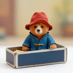 paddington bear living in a matchbox