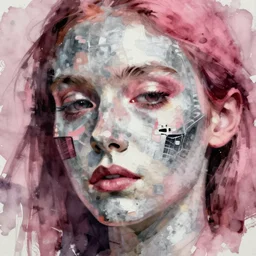 artist who unravels aeorian reversers, art by kevin wasden and john giunta and stephen hickman, trending on artstation, dramatic pink or silver lighting closeup view expressionism, digital art, watercolor painting, german romanticism, frottage