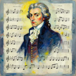 Crazy abstract impressionist rendition of Mozart's music