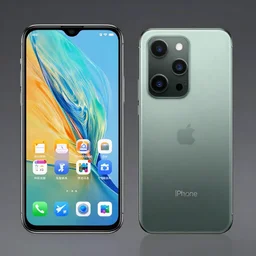 of a iphone 1 3 pro mixed with google pixel 6 with from view and back view with 1 6 mega pixel camera