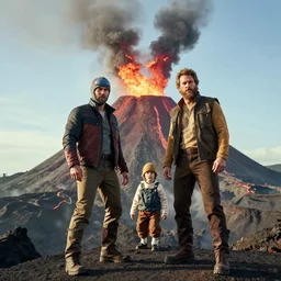 rhett and link in a volcano