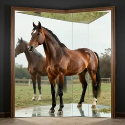 horse infinity mirror