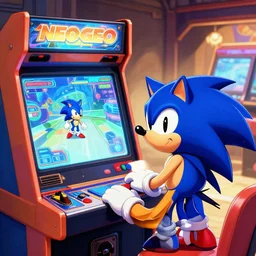 neo geo, arcade, sonic game