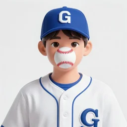 Man wearing a baseball with a G sign
