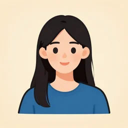 portrait of asian looking girl in iconography style