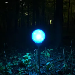 what is this glowing blue orb i found in the woods at the park?
