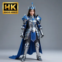 full body photo of a beautiful cute strong warrior king wearing sapphire encrusted armour, highly detailed, 8 k, hdr, smooth, sharp focus, high resolution, award - winning photo