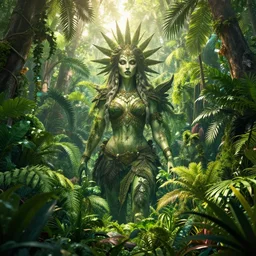 mystic jungle pattern, sharp focus, octane render, bright, rpg, beautiful, flare, cinematic, vsco, film, unreal engine, symmetrical!!, artstation, art by artgerm, rossdraws, art by karol bak, makeup,
