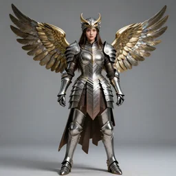 full body photo of a beautiful cute strong warrior queen wearing metal owlesque armour, highly detailed, 8 k, hdr, smooth, sharp focus, high resolution, award - winning photo