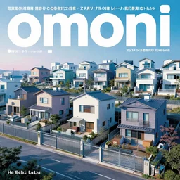 1 9 7 9 omni magazine cover of gated community in japan. large modern houses. cyberpunk style by vincent di fate