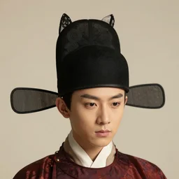 神 秘 东 方 的 官 帽 ， 帽 子 两 边 有 帽 翅