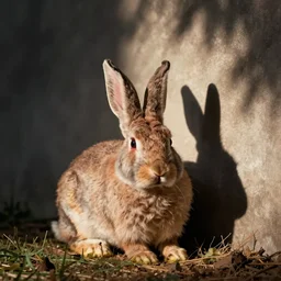photograph of a bunny trying to stay awake by wes anderson