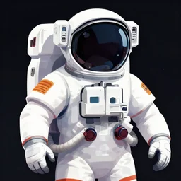 an illustration of an astronaut, upper body, trending on artstation, central composition, very cartoon, shape focus, high detailed, by anton fadeev
