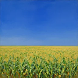 cornfields and blue skies by Rothko