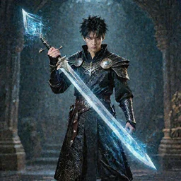 bladee wearing aura inspired by a wizard mage