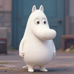moomin character in the tarantino action movie, still photo in the style of tony scott, action movie, 8 k, artstation